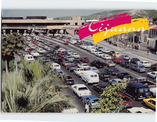 Postkarte Internationale Grenze zu den USA Tijuana Mexiko