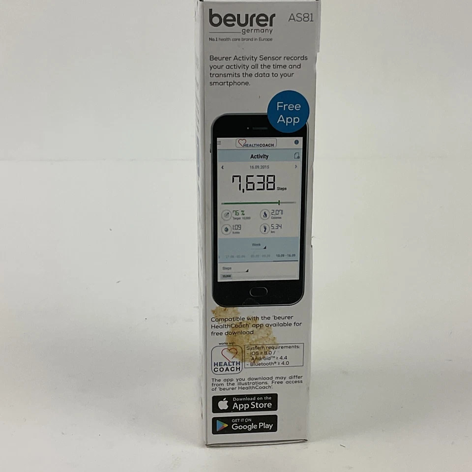 Sensor de actividad inteligente Beurer AS81 Bluetooth rastreador de actividad física Foto 4 de 4