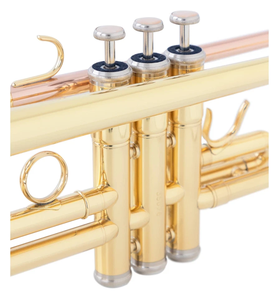 Hochwertige B Trompete Messing Schallbecher und Mundrohr mit Koffer, Mundstück - Bild 3 von 4