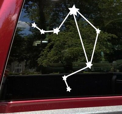 Libra Constellation Vinyl Decal - Stars Astrology Zodiac Sign Balance Sticker