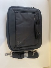 DELL Padded Laptop Bag Case Briefcase Carry on Luggage Black Nylon Strap