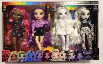 2022 Rainbow High & Shadow High Collectors Fashion Dolls Exclusive 4 Doll Set
