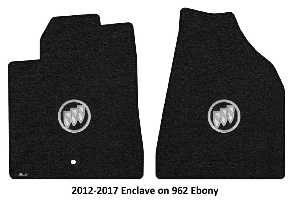 Lloyd Mats Velourtex Buick Enclave Shield Logo Front Floor Mats (2008-2017)  Foto 3 de 4