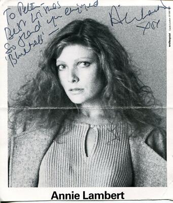 Annie Lambert Autograph Actress Doctor Who Space 1999 Bluebell Signed ...