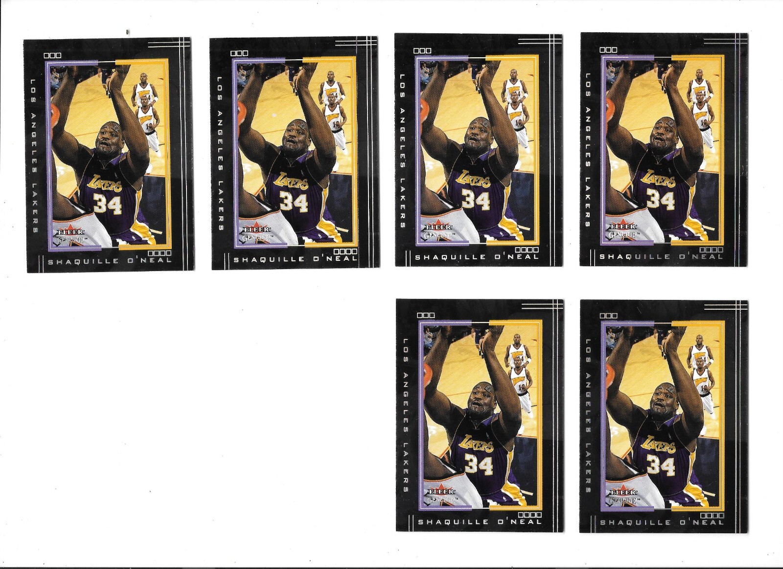 2001-02-fleer-genuine-nba-basketball-shaquille-o-neal-70-lot-of-6