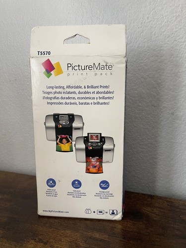 Epson Picture Mate Print Pack T5570. 100 Sheets. Glossy, Lab Quality. BOX DAMAGE - Picture 3 of 4