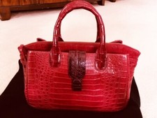 Classic Large Nancy Gonzalez Red Cristina Crocodile Tote Bag  $3,750