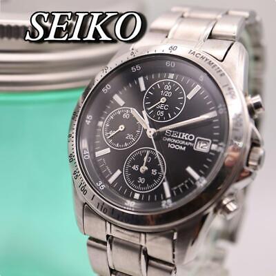 SEIKO Chronograph 7T92-0DW0 Water Resistant 10bar Stainless SEIKO Chronograph 7T92-0DW0 Water Resistant 10bar Stainless