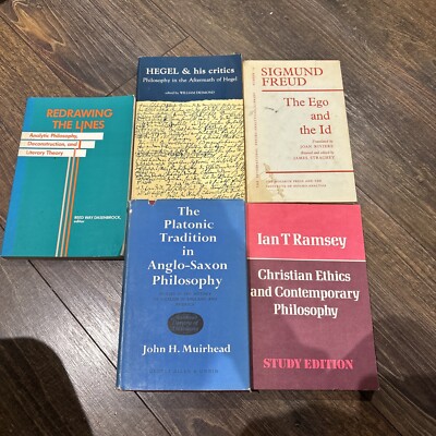 Job Lot Books Philosophy ,Ethics , Essays ,  Studies , Etc Used Good Conditio46 