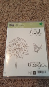 Stampin’ Up! Best Thoughts stamp set, flower, butterfly