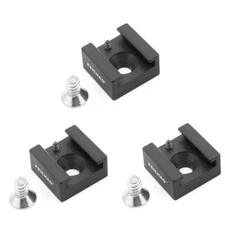 3x Cold Shoe Mount Multifunction Alloy Adapter Base for Camera Cage Bracket LED