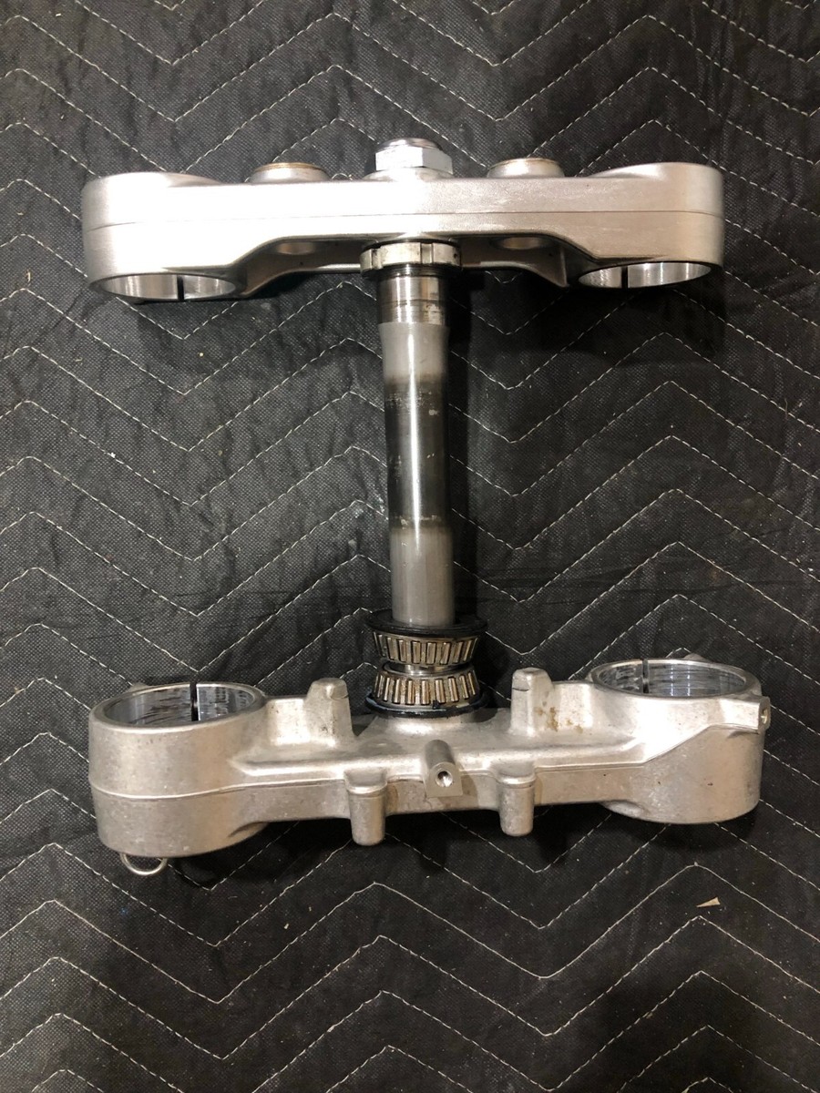 05-23 Suzuki Super Moto DRZ400SM OEM complete triple clamp upper 