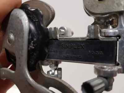 Dérailleur Arrière Simplex SX610 - Courtes Pattes - Vintage Peugeot - 5 Vitesses - France - Occasion