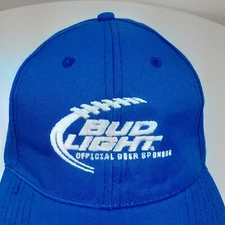 Bud Light Hat Cap Blue Adjustable Strapback Anheuser Busch Baseball St Louis