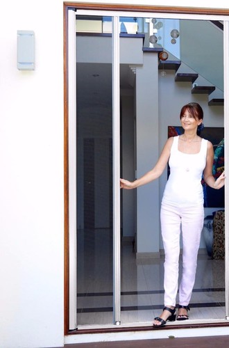 DIY Retractable Fly Screens for French Doors Fits Up To 1400mmW/2100mmH Door - Picture 3 of 5