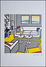 ROY LICHTENSTEIN * Interior with Restful..* signed lithograph * limited # 80/150