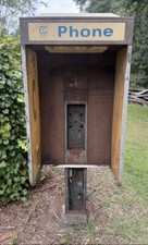 (1) Vintage Pay Phone Booth Shroud Enclosure Payphone, Can Deliver, Great Colors