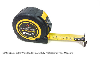 Measuring Tape Measure Extra Wide Blade 10M x 32mm MM& INCH HD Trade ...