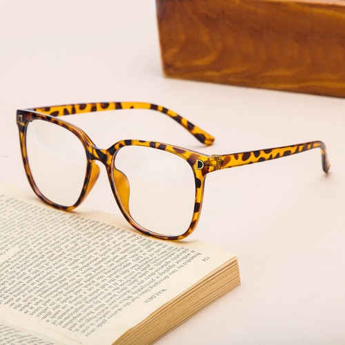 Occhiali geek anti luce blu finti montatura quadrata con lenti trasparenti computer unisex Regno Unito - Foto 10 di 30
