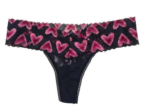 Brasiliana In Pizzo Floreale Con Fianchetto Luccicante | Victoria's