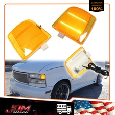 For 1995-2005 Chevrolet Astro GMC Safari Yellow Amber LED Side Corner Lights 2PC