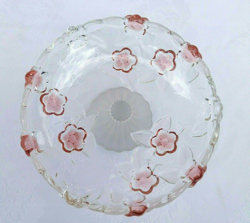 Plato Bon Bon Bon satinado patas rosa Waltherglas Carmen hecho en Alemania - Imagen 10 de 10
