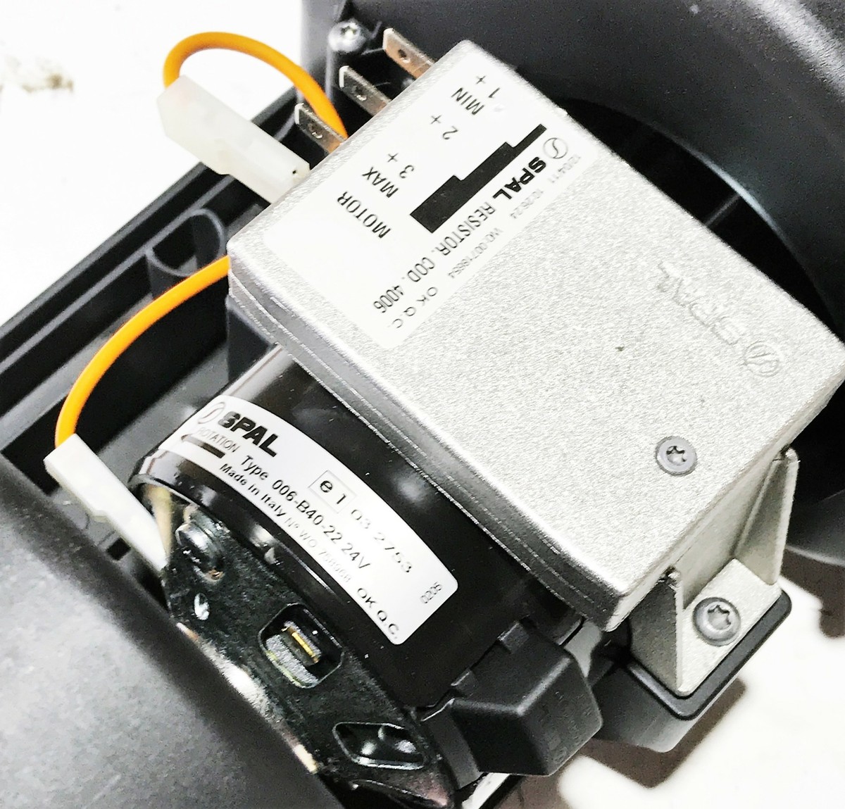 SPAL 24V Blower Motor Assembly E525095 NOS | eBay