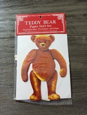 Merrimack Vintage 1979 Teddy Bear Paper Doll W/Costumes New NOS