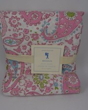 Pottery Barn Kids Brooklyn Paisley Flower Duvet Cover Percale Twin Pink 53