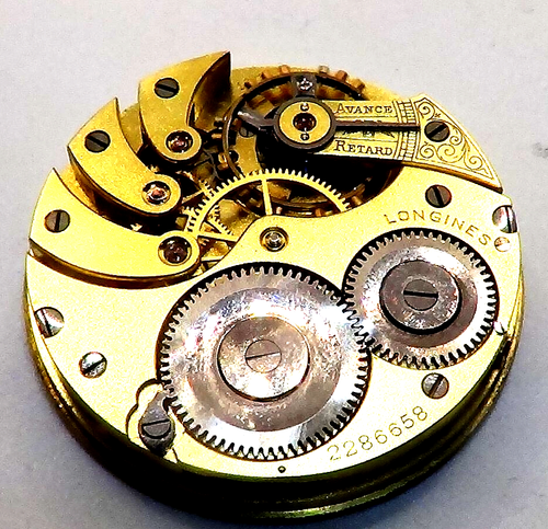 ANTIQUE LONGINES GENTS POCKET WATCH MOVEMENT 2286658 RUNS - Picture 3 of 8