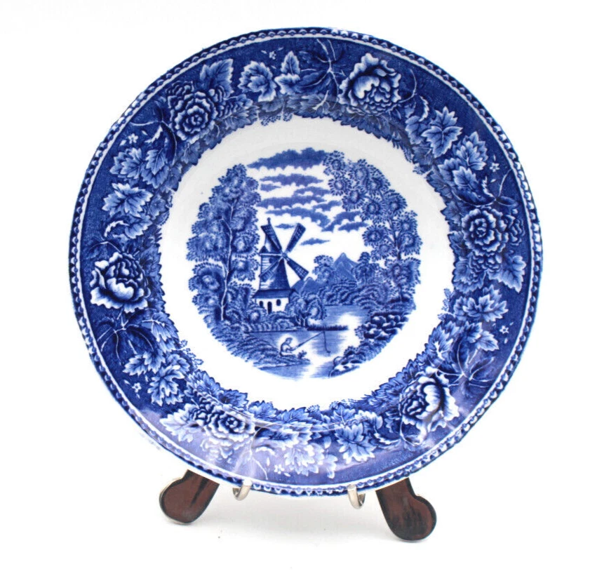 Arabia Finnland Teller 19cm Landschaft blau Maisema Dsgn Reinhard Richter