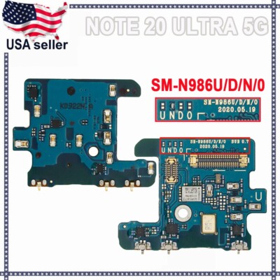 Microphone MIC Board SUB PCB Flex For Samsung Galaxy Note20 Ultra 5G SM-N986U US