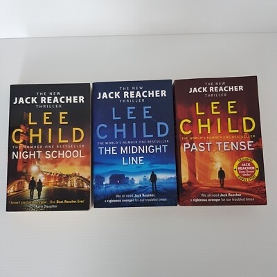Night School The Midnight Line Past Tense Lee Child Jack Reacher #21 22 23 Lg PB