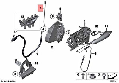 Genuine BMW F07 520d 528i 530d 155kW 530dX 535d Left Operating Rod 