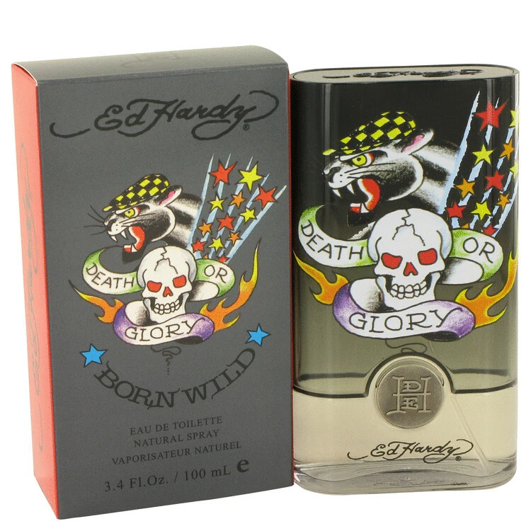 Ed Hardy Born Wild Colonia para Hombres por Christian Audigier 3.4oz/100ml EDT Spray Foto 2 de 4