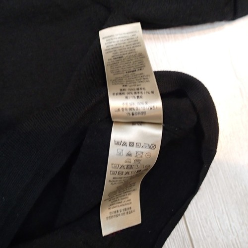 Burberry Uniforme Extra Fino Lana Merino Negro Talla M Suéter Top Corto SLV - Imagen 9 de 14