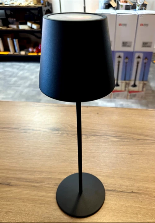 Lampe extérieur rechargeable RGB tactile - sur pied en métal noir - Recharge USB - Photo 1/1