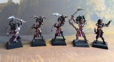 Warhammer Fantasy Oldhammer Vintage Metall Dunkelelfen Hexenelfen bemalt (5) #3