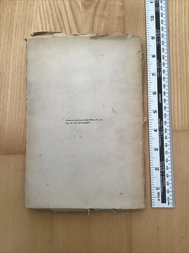 Large 1960 Antique ROAD MAP OF INDIA First Edition - Picture 11 of 11