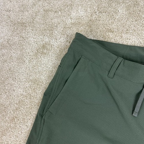The North Face Mens Shorts 38 green Stretch Performance drawstring FlashDry 8" - Picture 4 of 16
