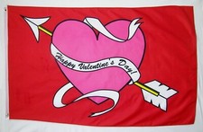 "HAPPY VALENTINE'S DAY" flag 3x5 ft polyester banner sign holiday heart cupid