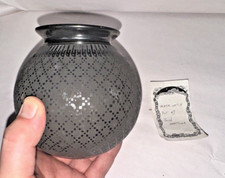 Vintage Black Mexican Pottery Pot Vase by Jose M. Martinez Mata Ortiz Mexico