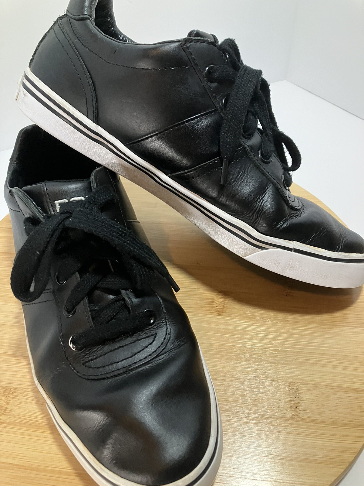 Scarpa sneakers POLO RALPH LAUREN uomo Hanford PONY casual pelle nera TG 9 D