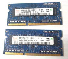 Hynix 4GB 2x2GB 1Rx8 PC3-10600S-9-10-F2 laptop Memory RAM HMT325S6BFR8C-H9