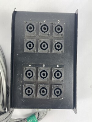 Breakout box Audio Snake 12 inputs Neutrik NL4MPXX Speakon 4 Pole
