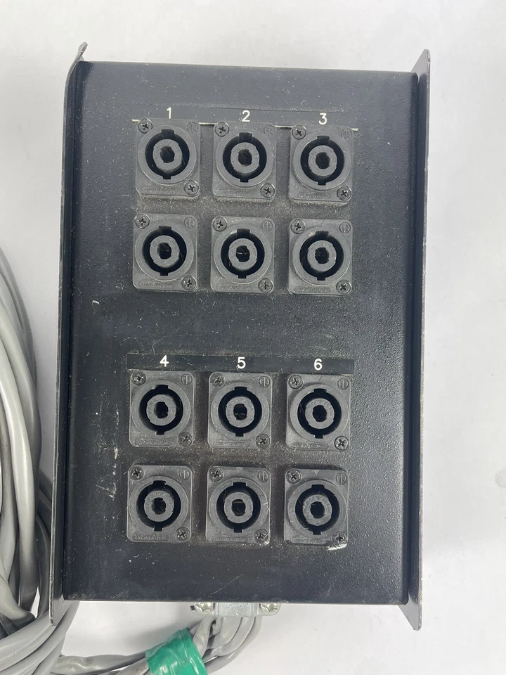 Breakout Box Audio Snake 12 entradas Neutrik NL4MPXX Speakon 4 polos macho Belden Foto 2 de 4