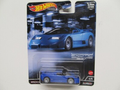 Hot Wheels - Car Culture - EXOTIC ENVY - Blue BUGATTI EB110 w/ Real Riders