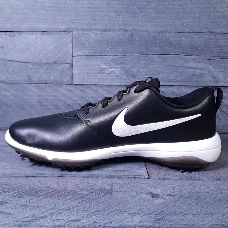 NIKE Roshe G Tour Golf Shoes Soft Spikes Mens Size 12 Black White Oreo Leather eBay