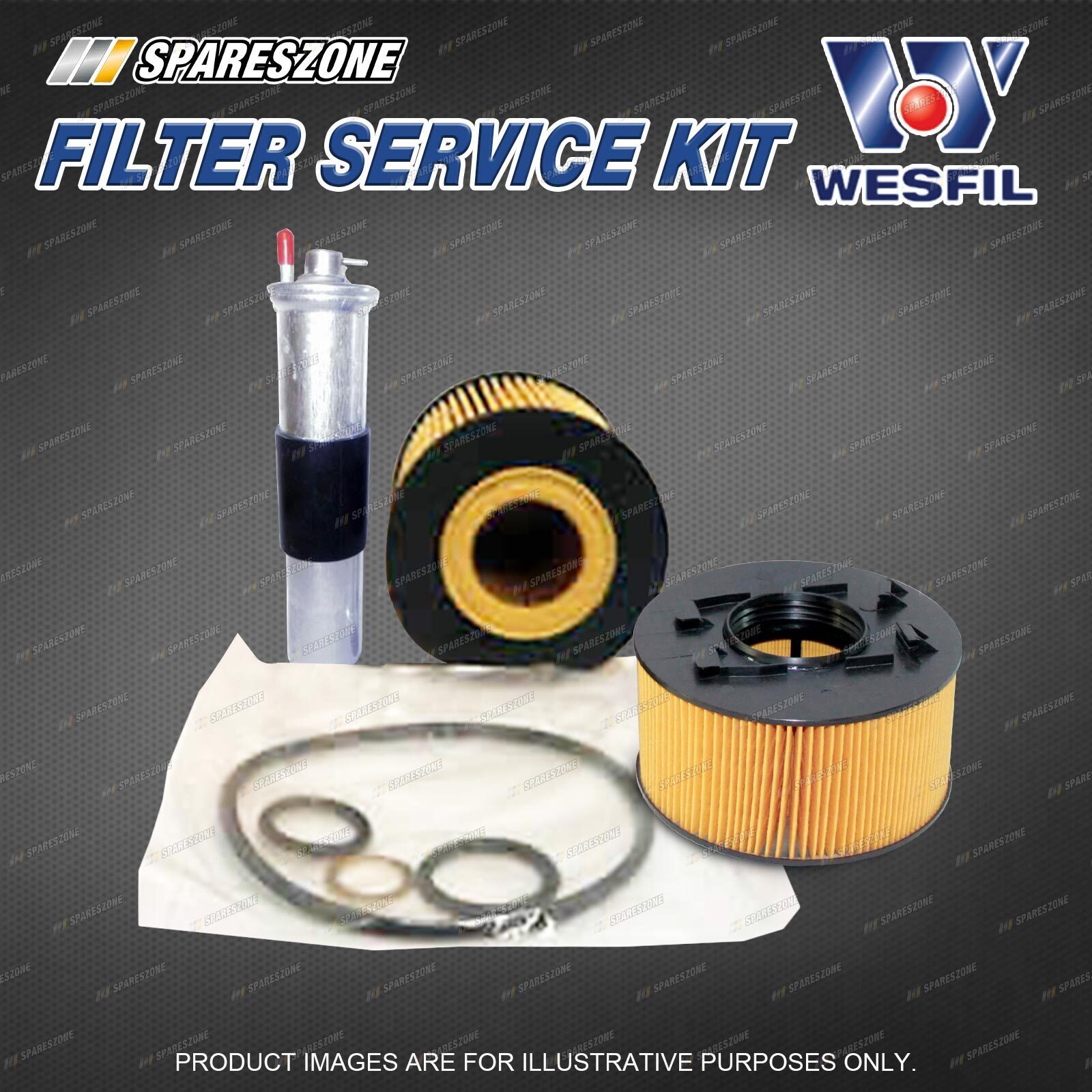 Wesfil Oil Air Fuel Filter Service Kit for BMW 316Ti 318i 318Ti E46 1.8