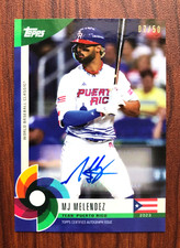 2023 Topps World Baseball Classic Global Stars MJ MELENDEZ Purple Auto RC /50